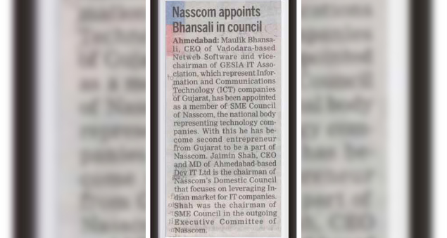 maulik-bhansali-appointed-sme-council-nasscom-2