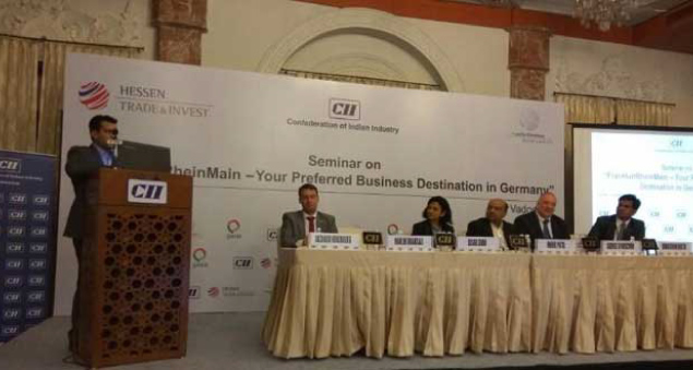 Mr. Maulik Bhansali (CEO, NetWeb) speaks at an interactive session organized by CII with HESSEN & GESIA